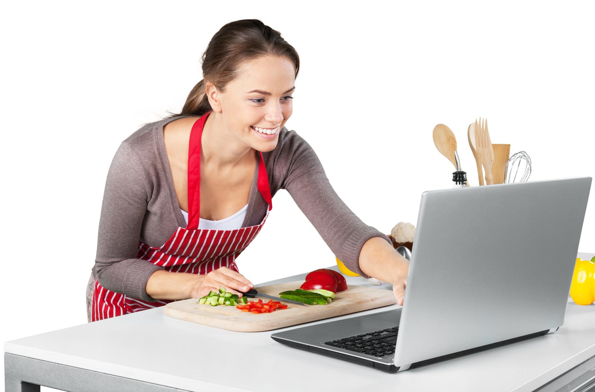 Eğitmenle online yemek dersi ekranı